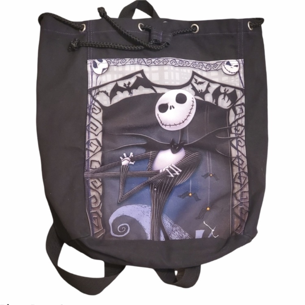 EUC The Nightmare Before Christmas Drawstring Book Bag